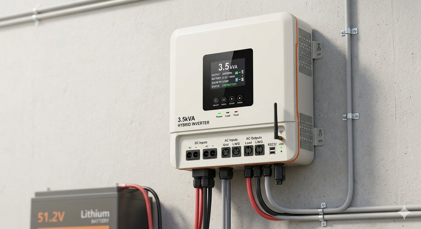 What can a 3.5kVA inverter carry: an inverter and battery bank in a Lagos home